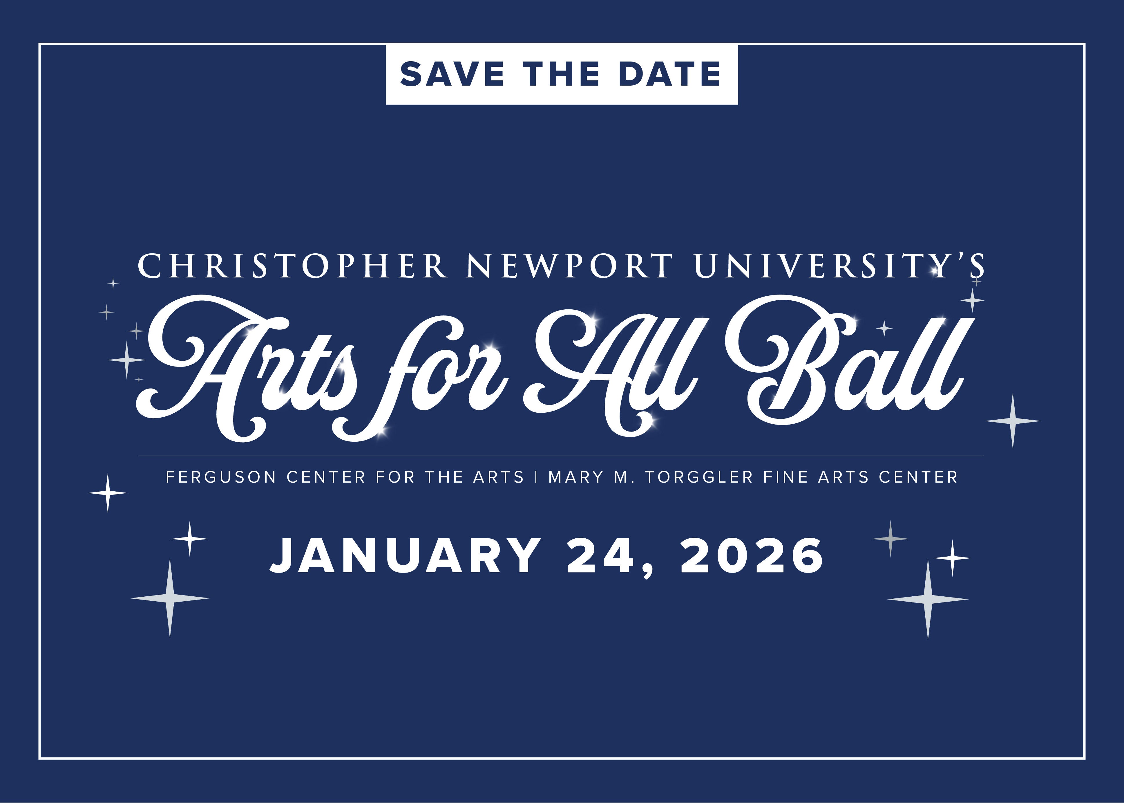 More Info for Christopher Newport University's Arts for All Ball
